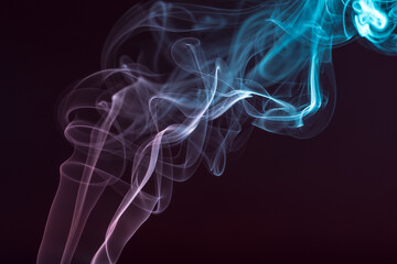 Abstract color smoke