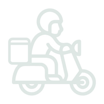 Food, delivery, motorbike icon