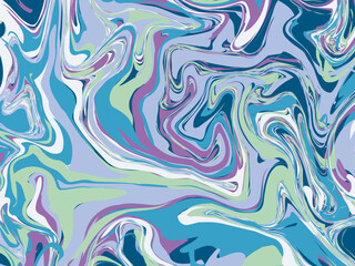 オーロラ色のマーブル模様の背景イラスト