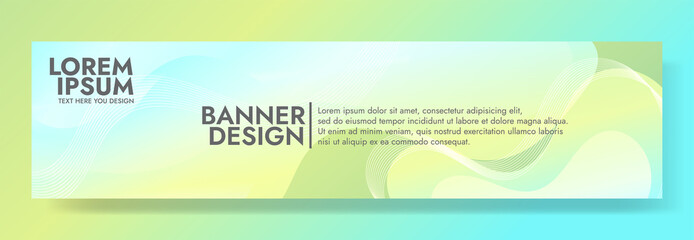 Abstract Colorful liquid Banner Template. Modern background design. gradient color. Green Dynamic Waves. Fluid shapes composition. Fit for website, banners, wallpapers, brochure, posters
