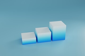 Obraz premium 3d rendering minimalist abstract background