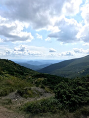 Obraz premium mountains and clouds