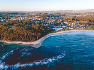 Aerial view of Mollymook Beach, Shoalhaven, NSW, Australia 