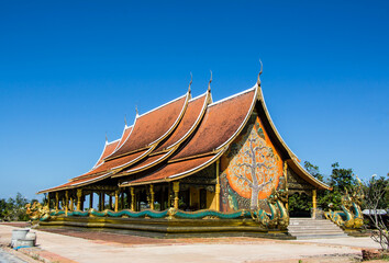 Fototapeta na wymiar The Thai temple art of the faith in Thailand