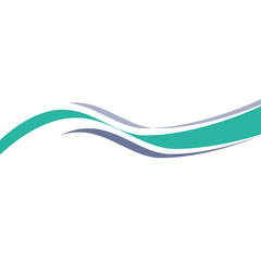 Wavy swoosh modern design vector