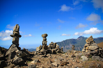 Rock formation in the top of the mountain in Mt. Ulap mountain province.