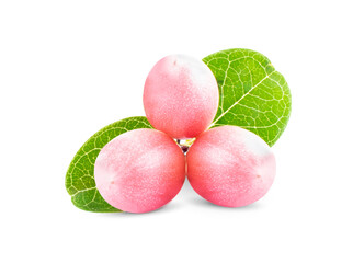 Carunda or Karonda isolated on white background