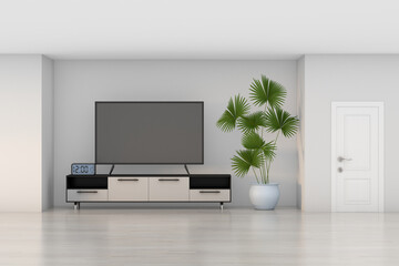 Home interior. Living room. 3D illustration