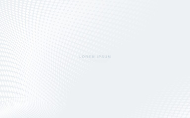 Abstract white and gray dots halftone design background. wavy background. Business background. Vector illustration