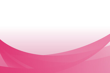 Pink abstract wave lines simulating a horizontal fluid on a white background with pink gradient dotted pattern, ideal for technology, music, science and the digital world