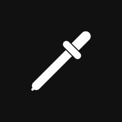 Pipette icon on grey background