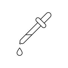 Pipette line icon