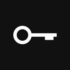 Key icon on grey background