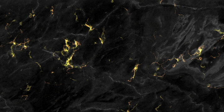 Luxury Textured Itelyan Marble Black Lava Wall Crack Texture Background. Marble Golden Black Marble Background Texture Natural Stone Pattern Abstract For Design Art Work. Marble With High Resolution.