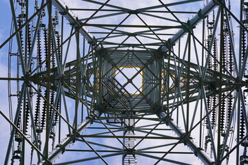 下から見た鉄塔(横)