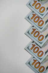 money, several 100-unit banknotes 