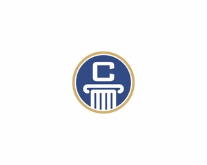 Letter C, Law Logo Vector 001