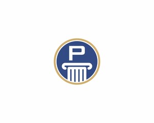 Letter P, Law Logo Vector 001