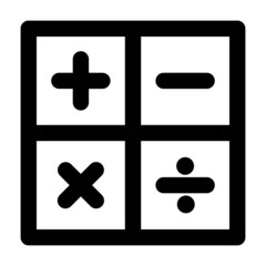 Obraz premium Calculator User Interface Icon