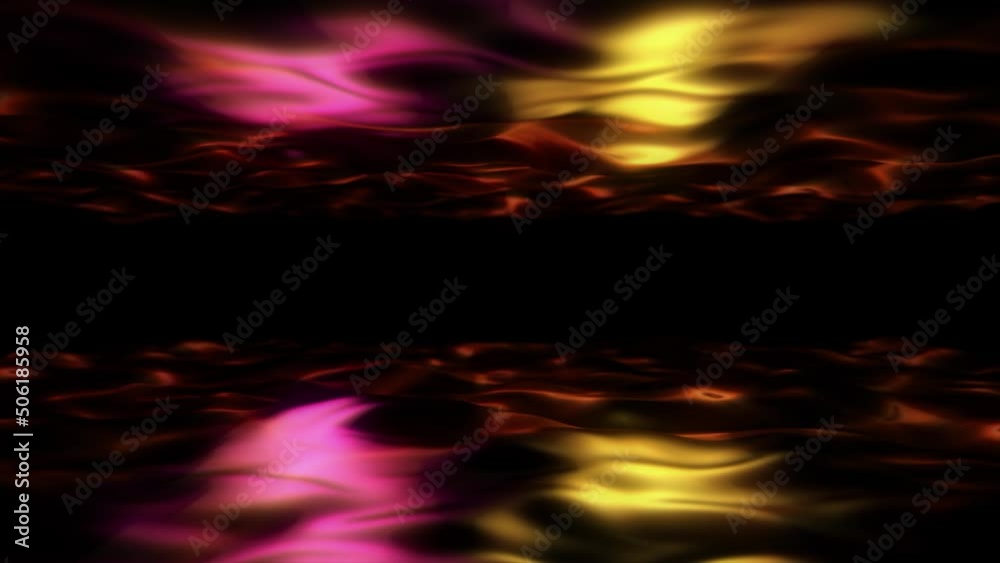 Wall mural abstract scientific fantasy background light energy waves forms circling fluctuating shiny particles