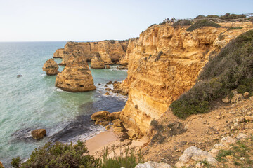 Fototapeta na wymiar Praia da Marinha, Portugal