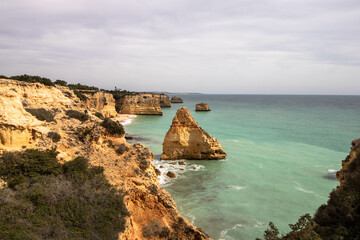 Praia da Marinha an der Algarve