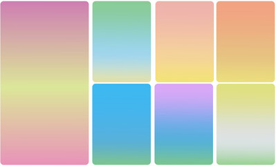 soft color rgb palette template package, for graphic design purposes, eps 10 format