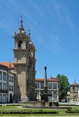 Fototapeta na wymiar Holy cross church in Braga, Norte - Portugal 