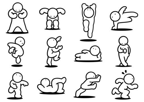 人物の動き