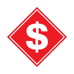 Dollar money symbol, business cash icon, save currency bank sign, vector illustration isolated background