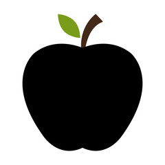 Apple icon, healthy raw symbol, foot sweet fruit, vector illustration design, eco diet