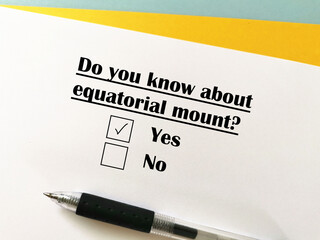 Questionnaire about space technology