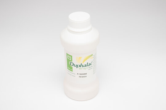 Duphalac laxative syrup. Antalya, Turkey - 02.09.2022