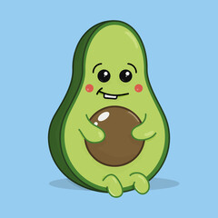 Cute Avocado cartoon