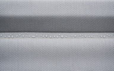 gouttes de pluie sur nylon