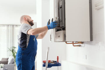 Professional boiler service at home