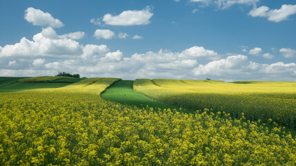 pole kwitnącego rzepaku © siwyk