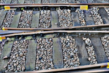 The railroad tracks in japan