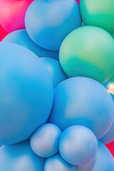 colorful balloons at an outdoor party