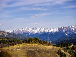 Fototapeta na wymiar Caucasus mountains , Karachay - Cherkessia, Arhiz