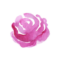 Obraz premium Flower icons isolated on white background. Logo sign design. Modern brush watercolor illustration. Vector