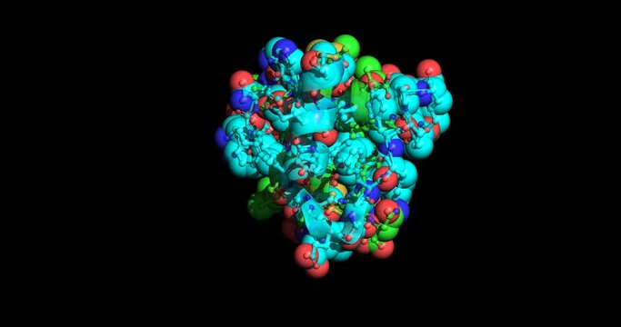 Insulin molecule, 4K
