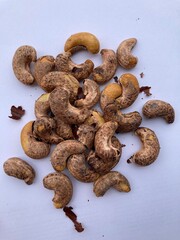 Cashews through the ancient method of firing.