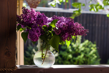 bunches of lilac flowers