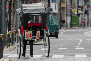 人力車が走る