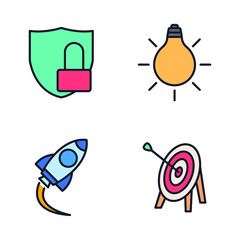 business set icon symbol template for graphic and web design collection logo vector illustration