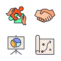 business set icon symbol template for graphic and web design collection logo vector illustration