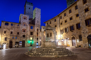 san gimignano is the most famous medieval town in tuscany, Italy