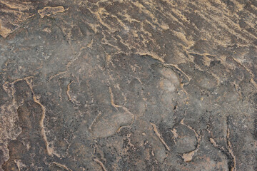beautiful patterned stone floor was eroded by water and wind.