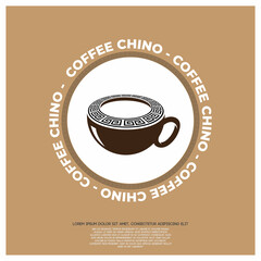 Coffee cup design symbol for your brand identity